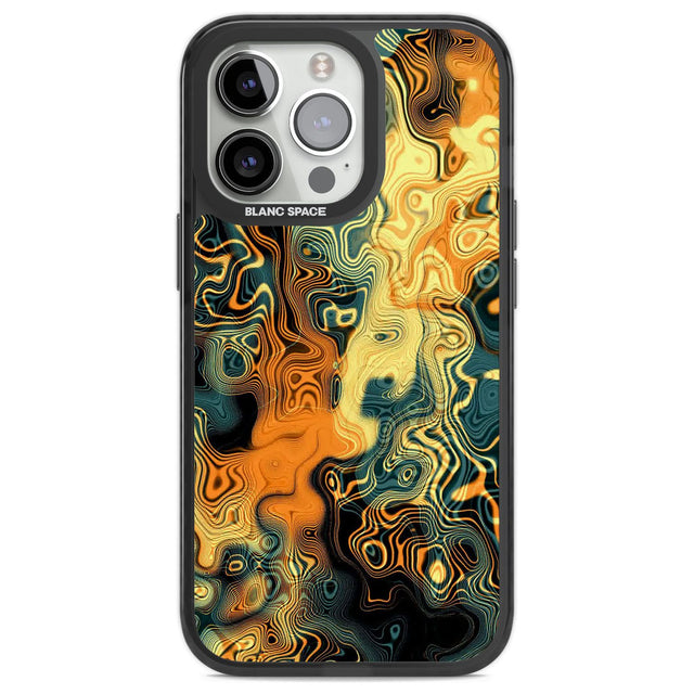 Gold Green Marble Phone Case iPhone 13 Pro / Black Impact Case,iPhone 14 Pro / Black Impact Case,iPhone 15 Pro / Black Impact Case,iPhone 15 Pro Max / Black Impact Case Blanc Space