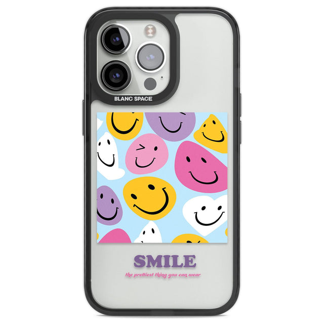 A Smile Phone Case iPhone 13 Pro / Black Impact Case,iPhone 14 Pro / Black Impact Case,iPhone 15 Pro Max / Black Impact Case,iPhone 15 Pro / Black Impact Case Blanc Space