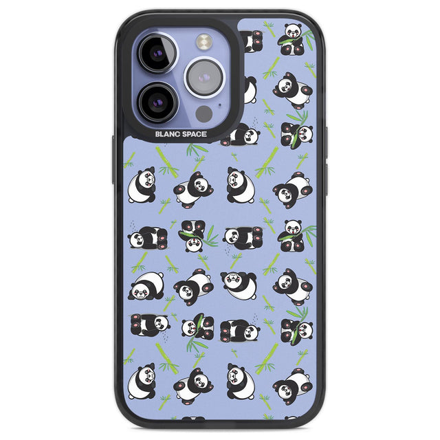 Panda Pattern Phone Case iPhone 13 Pro / Black Impact Case,iPhone 14 Pro / Black Impact Case,iPhone 15 Pro / Black Impact Case,iPhone 15 Pro Max / Black Impact Case Blanc Space