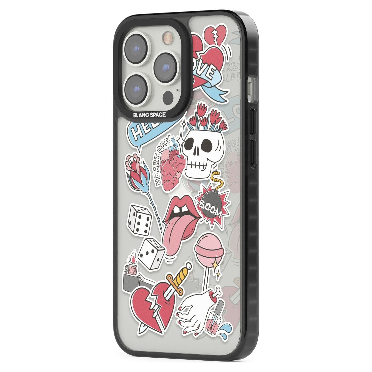 Skull & Flowers Stickers