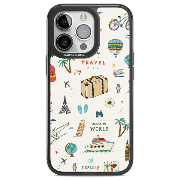 Cute Travel Pattern Cream