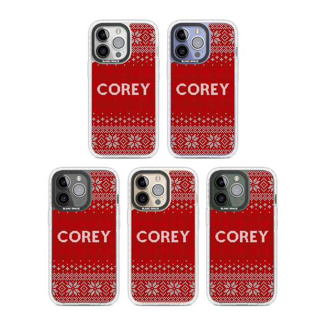 Personalised Red Christmas Knitted Jumper Custom Phone Case iPhone 15 Pro Max / Black Impact Case,iPhone 15 Plus / Black Impact Case,iPhone 15 Pro / Black Impact Case,iPhone 15 / Black Impact Case,iPhone 15 Pro Max / Impact Case,iPhone 15 Plus / Impact Case,iPhone 15 Pro / Impact Case,iPhone 15 / Impact Case,iPhone 15 Pro Max / Magsafe Black Impact Case,iPhone 15 Plus / Magsafe Black Impact Case,iPhone 15 Pro / Magsafe Black Impact Case,iPhone 15 / Magsafe Black Impact Case,iPhone 14 Pro Max / Black Impact 