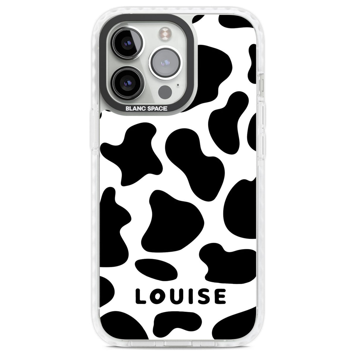 Personalised Cow Print Custom Phone Case iPhone 13 Pro / Impact Case,iPhone 14 Pro / Impact Case,iPhone 15 Pro Max / Impact Case,iPhone 15 Pro / Impact Case Blanc Space