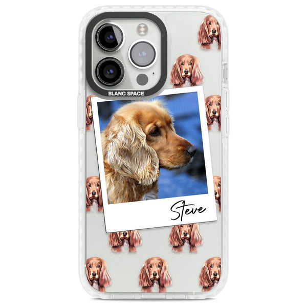 Personalised Cocker Spaniel Instant Camera Photo