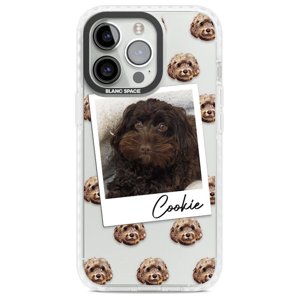 Personalised Brown Cockapoo Instant Camera Photo