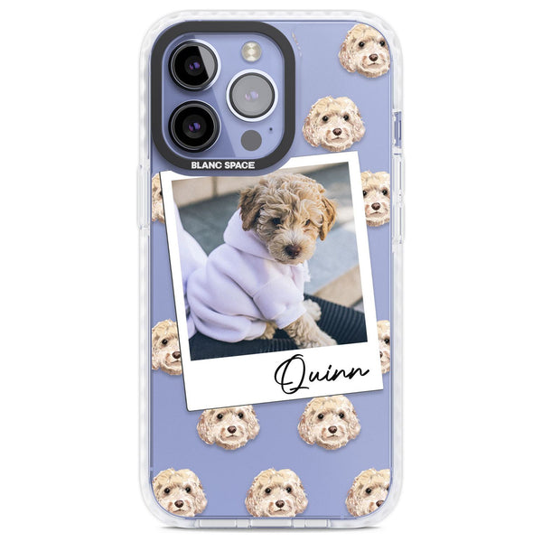 Personalised Cream Cockapoo Instant Camera Photo