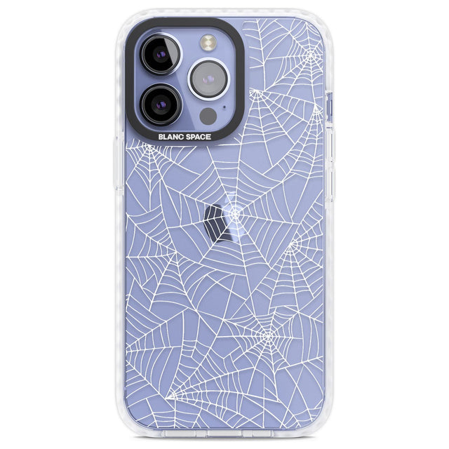 Personalised Spider Web Pattern Custom Phone Case iPhone 13 Pro / Impact Case,iPhone 14 Pro / Impact Case,iPhone 15 Pro Max / Impact Case,iPhone 15 Pro / Impact Case Blanc Space