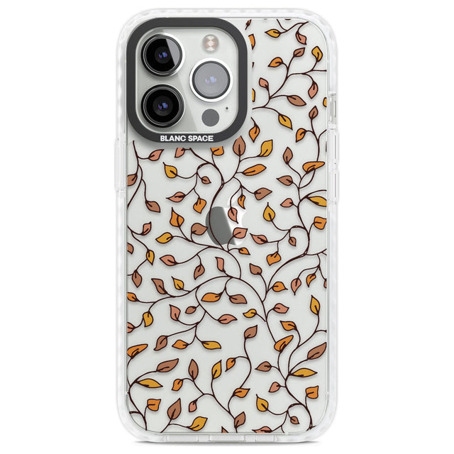 Personalised Autumn Leaves Pattern Custom Phone Case iPhone 13 Pro / Impact Case,iPhone 14 Pro / Impact Case,iPhone 15 Pro Max / Impact Case,iPhone 15 Pro / Impact Case Blanc Space