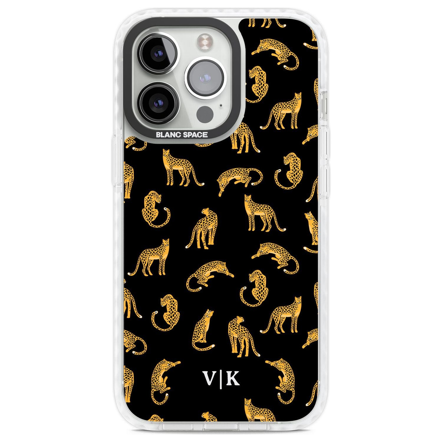 Personalised Cheetah Pattern: Black Custom Phone Case iPhone 13 Pro / Impact Case,iPhone 14 Pro / Impact Case,iPhone 15 Pro Max / Impact Case,iPhone 15 Pro / Impact Case Blanc Space