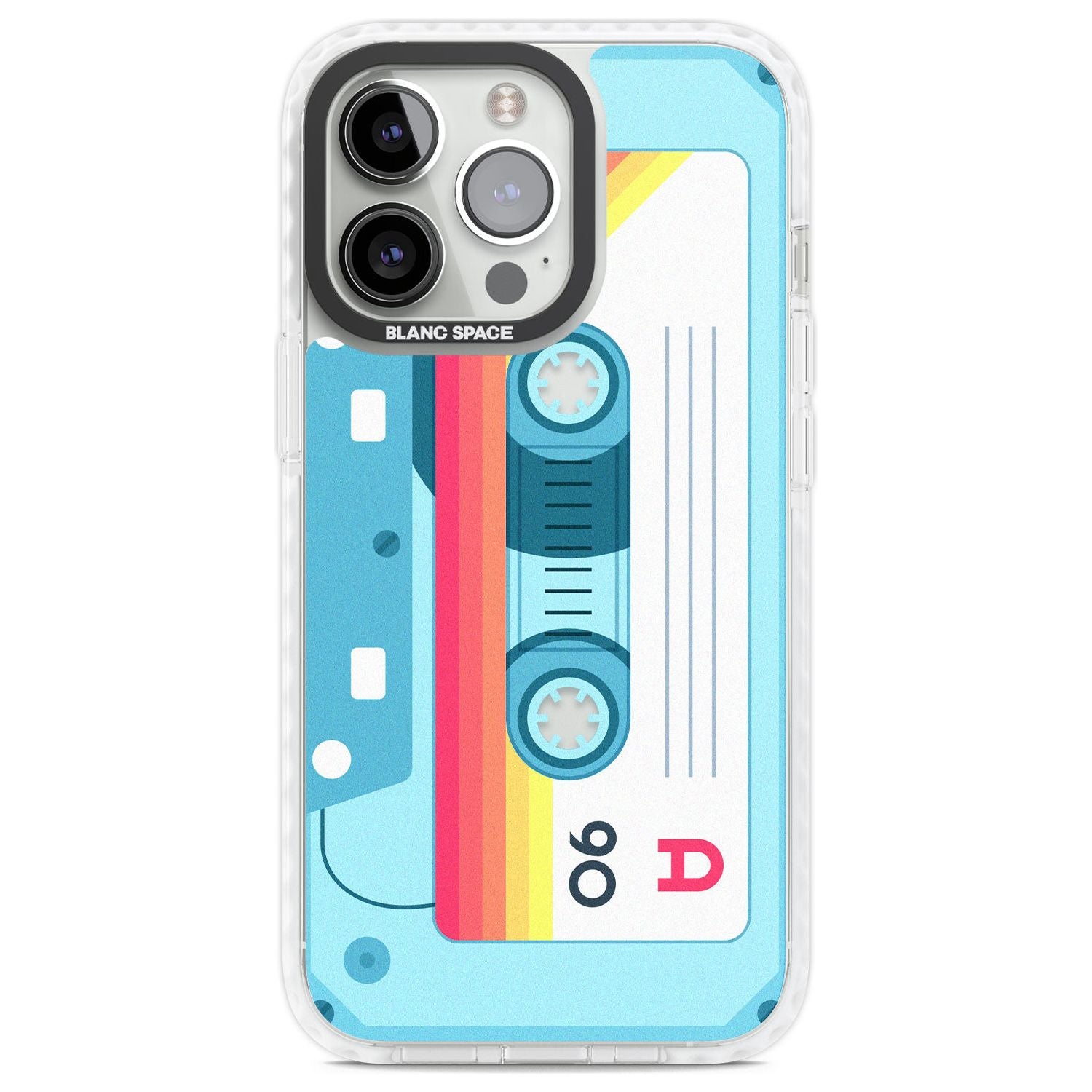 Personalised Sporty Cassette Custom Phone Case iPhone 13 Pro / Impact Case,iPhone 14 Pro / Impact Case,iPhone 15 Pro Max / Impact Case,iPhone 15 Pro / Impact Case Blanc Space
