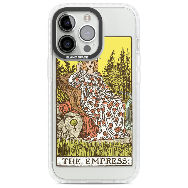 Personalised The Empress Tarot Card - Colour Custom Phone Case iPhone 13 Pro / Impact Case,iPhone 14 Pro / Impact Case,iPhone 15 Pro Max / Impact Case,iPhone 15 Pro / Impact Case Blanc Space
