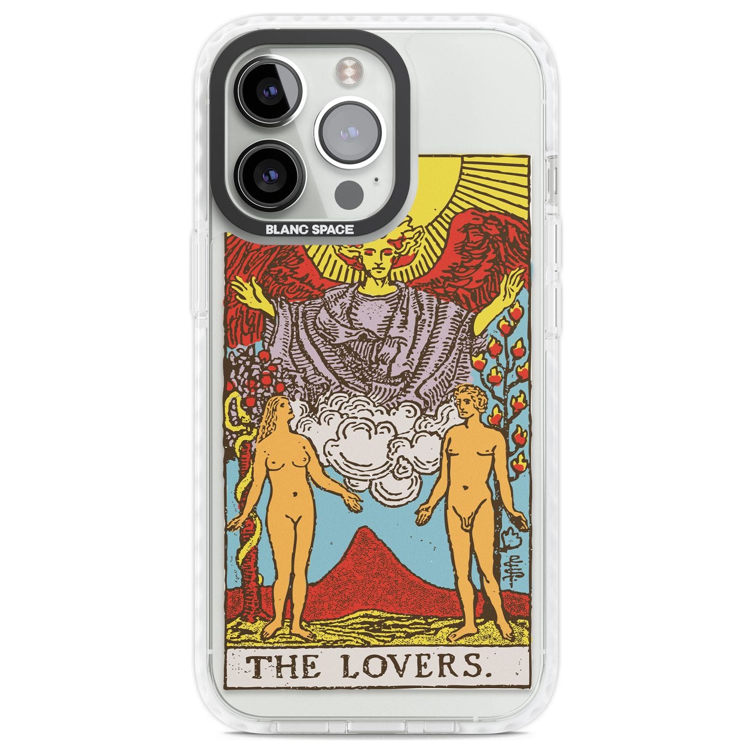 Personalised The Lovers Tarot Card - Colour Custom Phone Case iPhone 13 Pro / Impact Case,iPhone 14 Pro / Impact Case,iPhone 15 Pro Max / Impact Case,iPhone 15 Pro / Impact Case Blanc Space