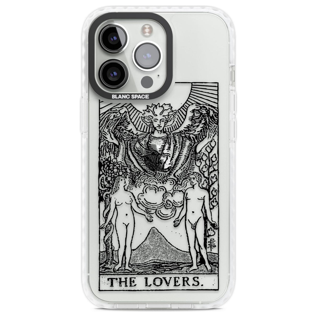 Personalised The Lovers Tarot Card - Transparent Custom Phone Case iPhone 13 Pro / Impact Case,iPhone 14 Pro / Impact Case,iPhone 15 Pro Max / Impact Case,iPhone 15 Pro / Impact Case Blanc Space