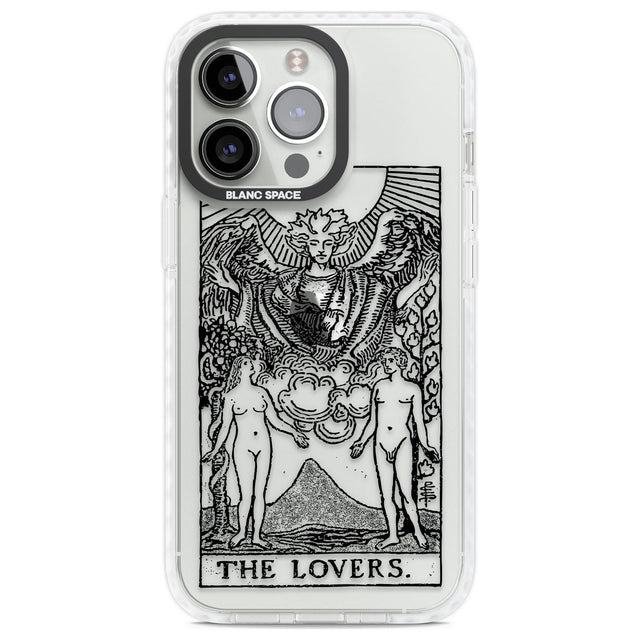 Personalised The Lovers Tarot Card - Transparent Custom Phone Case iPhone 13 Pro / Impact Case,iPhone 14 Pro / Impact Case,iPhone 15 Pro Max / Impact Case,iPhone 15 Pro / Impact Case Blanc Space