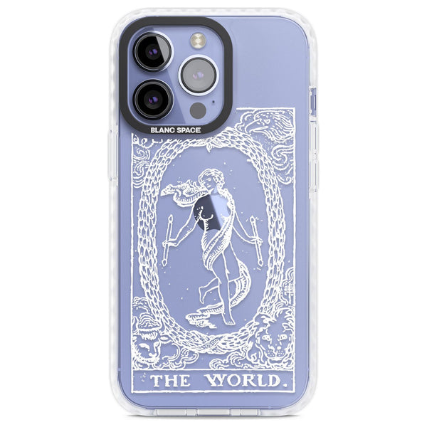 Personalised The World Tarot Card (White)