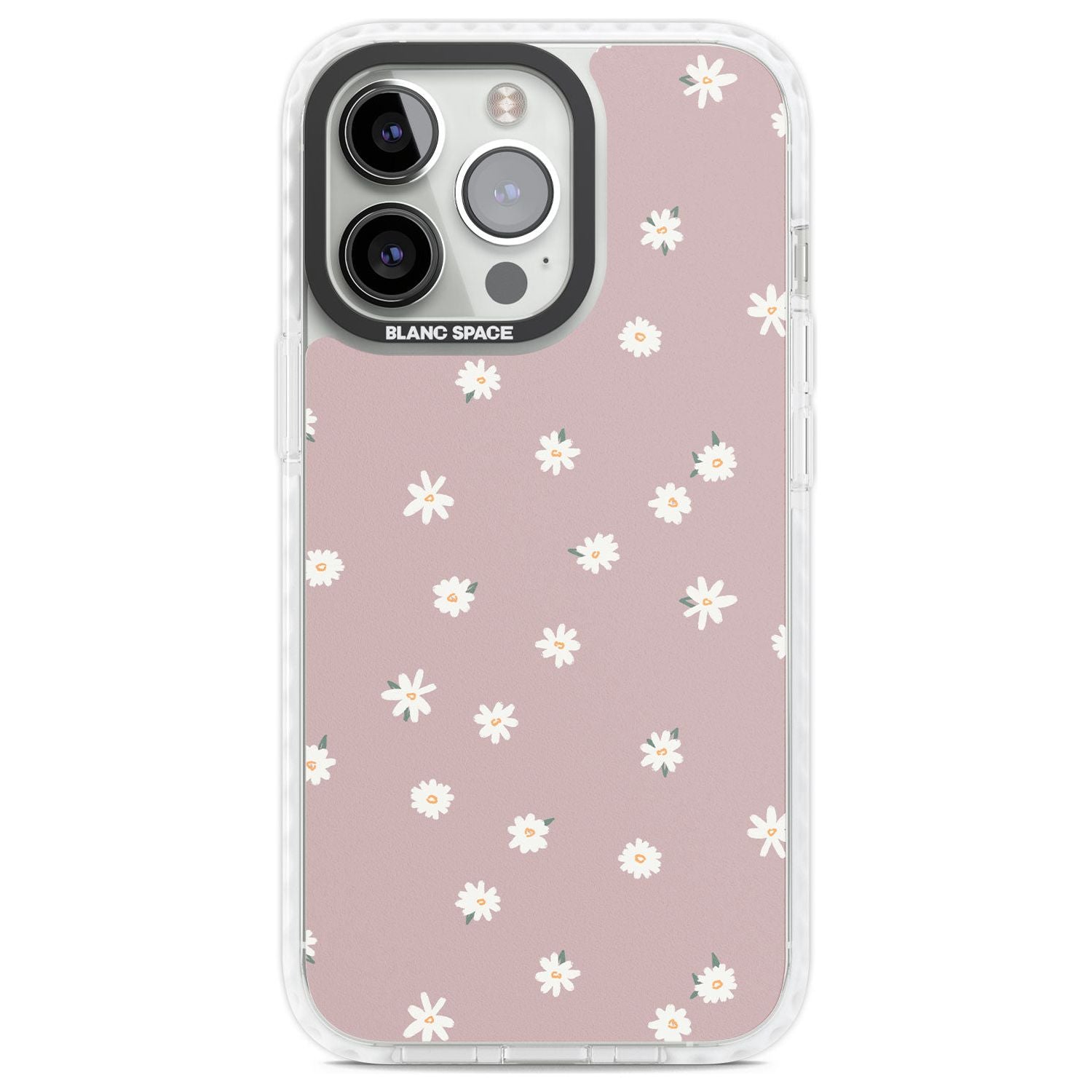 Dark Pink Cute Floral Design Phone Case iPhone 13 Pro / Impact Case,iPhone 14 Pro / Impact Case,iPhone 15 Pro Max / Impact Case,iPhone 15 Pro / Impact Case Blanc Space