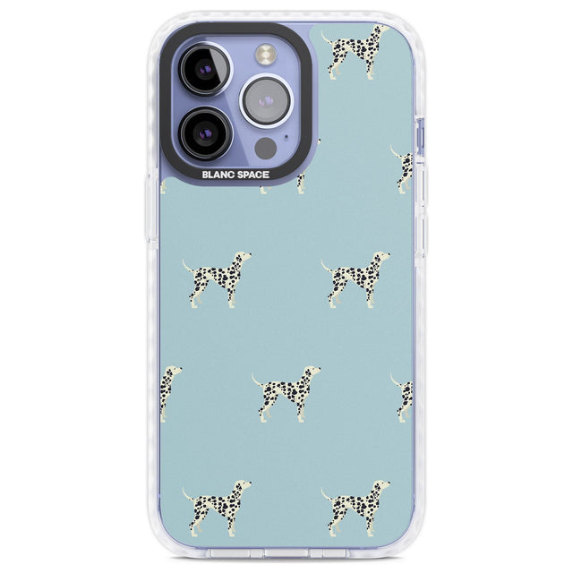 Dalmation Dog Pattern Phone Case iPhone 13 Pro / Impact Case,iPhone 14 Pro / Impact Case,iPhone 15 Pro Max / Impact Case,iPhone 15 Pro / Impact Case Blanc Space