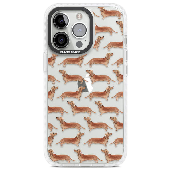 Dachshund Watercolor Dog Pattern