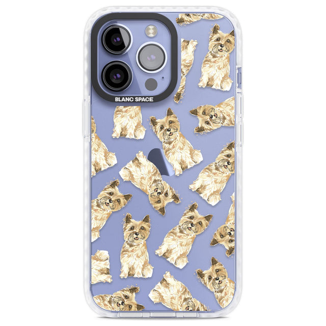 Cairn Terrier Watercolour Dog Pattern Phone Case iPhone 13 Pro / Impact Case,iPhone 14 Pro / Impact Case,iPhone 15 Pro Max / Impact Case,iPhone 15 Pro / Impact Case Blanc Space