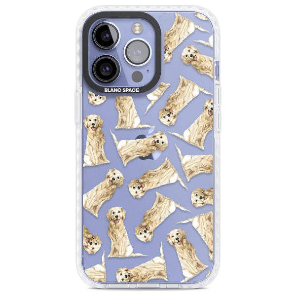 Golden Retriever Watercolor Pattern