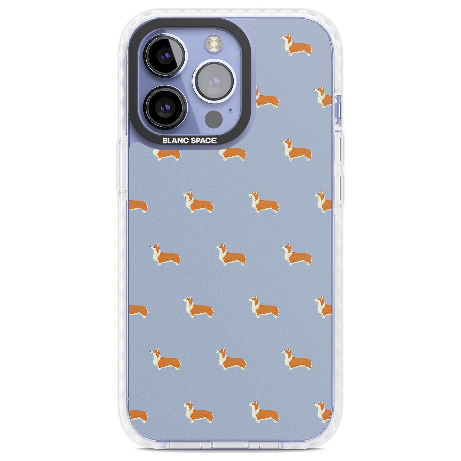 Pembroke Welsh Corgi Dog Pattern Phone Case iPhone 13 Pro / Impact Case,iPhone 14 Pro / Impact Case,iPhone 15 Pro Max / Impact Case,iPhone 15 Pro / Impact Case Blanc Space