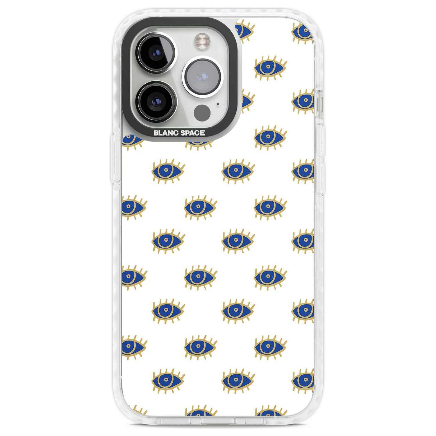 Gold Eyes Psychedelic Eyes Pattern Phone Case iPhone 13 Pro / Impact Case,iPhone 14 Pro / Impact Case,iPhone 15 Pro Max / Impact Case,iPhone 15 Pro / Impact Case Blanc Space