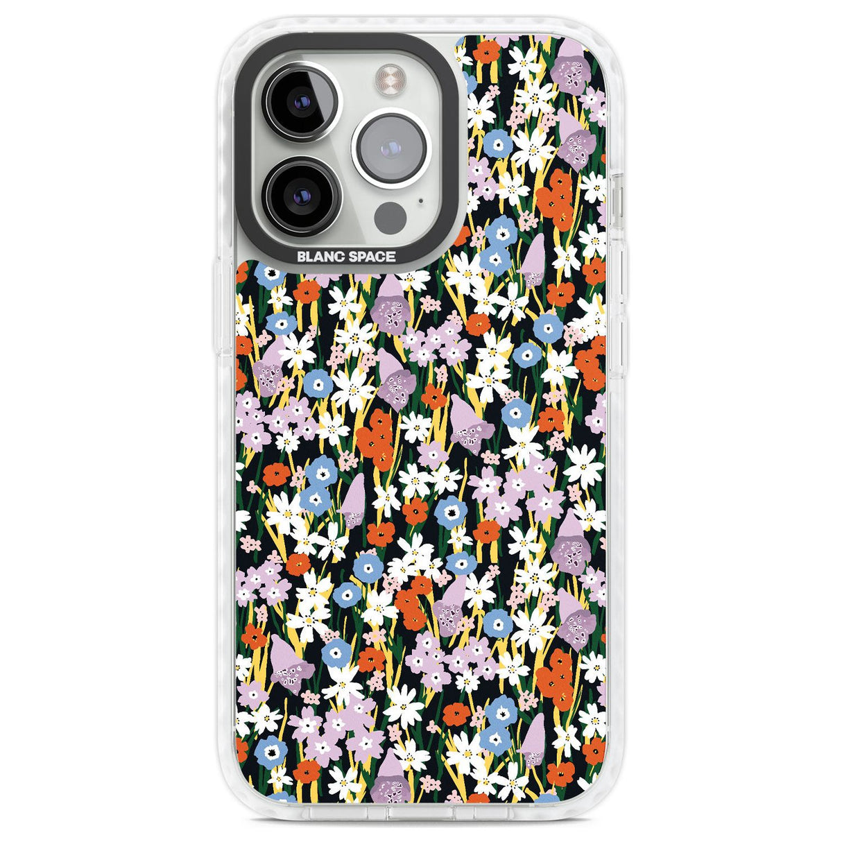 Energetic Floral Mix: Solid Phone Case iPhone 13 Pro / Impact Case,iPhone 14 Pro / Impact Case,iPhone 15 Pro Max / Impact Case,iPhone 15 Pro / Impact Case Blanc Space
