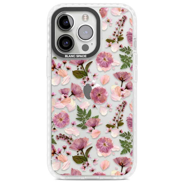 Floral Menagerie Transparent Design Phone Case iPhone 13 Pro / Impact Case,iPhone 14 Pro / Impact Case,iPhone 15 Pro Max / Impact Case,iPhone 15 Pro / Impact Case Blanc Space