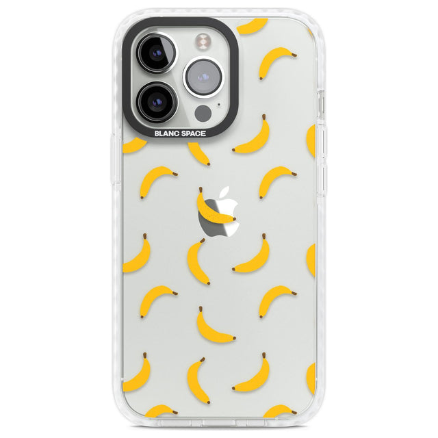 Banana Pattern Phone Case iPhone 13 Pro / Impact Case,iPhone 14 Pro / Impact Case,iPhone 15 Pro Max / Impact Case,iPhone 15 Pro / Impact Case Blanc Space