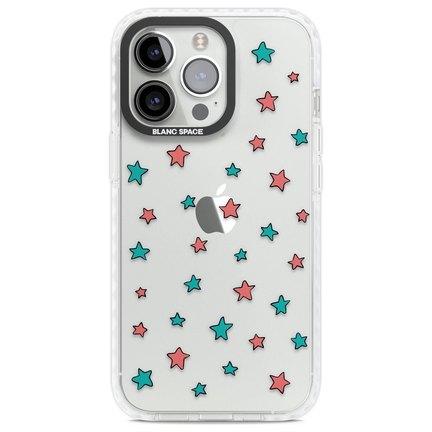 Heartstopper Stars Pattern Phone Case iPhone 13 Pro / Impact Case,iPhone 14 Pro / Impact Case,iPhone 15 Pro Max / Impact Case,iPhone 15 Pro / Impact Case Blanc Space