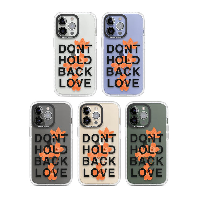 Don't Hold Back Love - Blue & WhitePhone Case for iPhone 14 Pro
