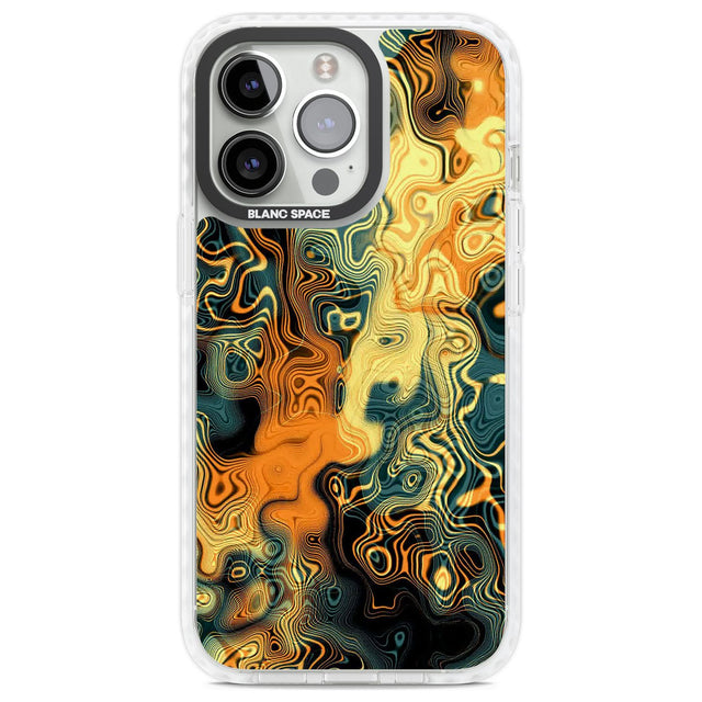 Gold Green Marble Phone Case iPhone 13 Pro / Impact Case,iPhone 14 Pro / Impact Case,iPhone 15 Pro / Impact Case,iPhone 15 Pro Max / Impact Case Blanc Space