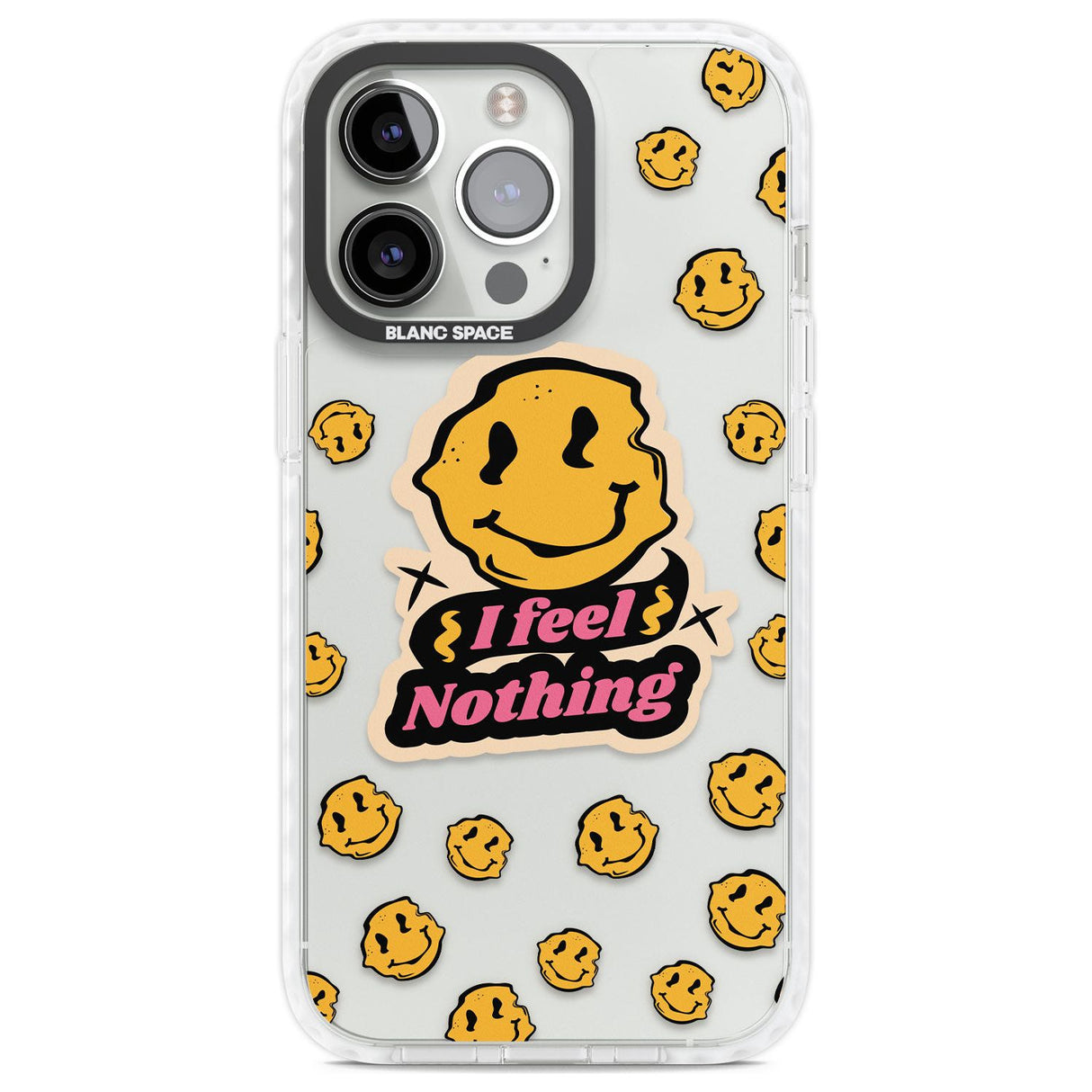 I feel nothing (Clear) Phone Case iPhone 13 Pro / Impact Case,iPhone 14 Pro / Impact Case,iPhone 15 Pro Max / Impact Case,iPhone 15 Pro / Impact Case Blanc Space