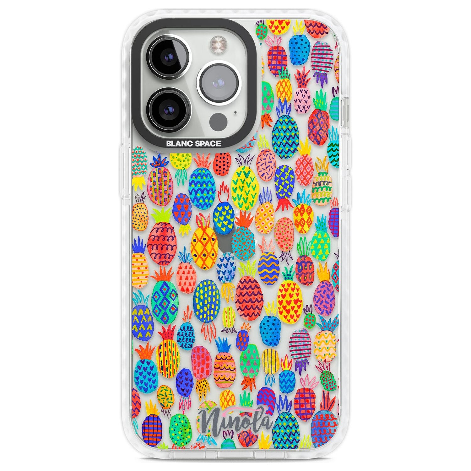 Cute Pineapples Phone Case iPhone 13 Pro / Impact Case,iPhone 14 Pro / Impact Case,iPhone 15 Pro Max / Impact Case,iPhone 15 Pro / Impact Case Blanc Space