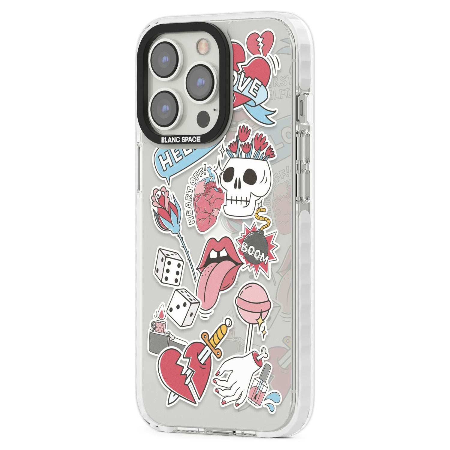 Skull & Flowers Stickers