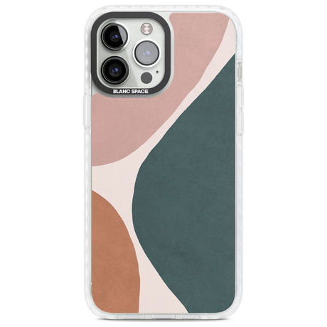 Lush Abstract Watercolour Design #8 Phone Case iPhone 13 Pro Max / Impact Case,iPhone 14 Pro Max / Impact Case Blanc Space