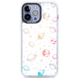 Cosmic Outer Space Design Pastels on White Phone Case iPhone 13 Pro Max / Impact Case,iPhone 14 Pro Max / Impact Case Blanc Space