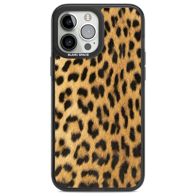 Designer Fashion Gold Leopard Print Phone Case iPhone 14 Pro Max / Black Impact Case,iPhone 13 Pro Max / Black Impact Case Blanc Space