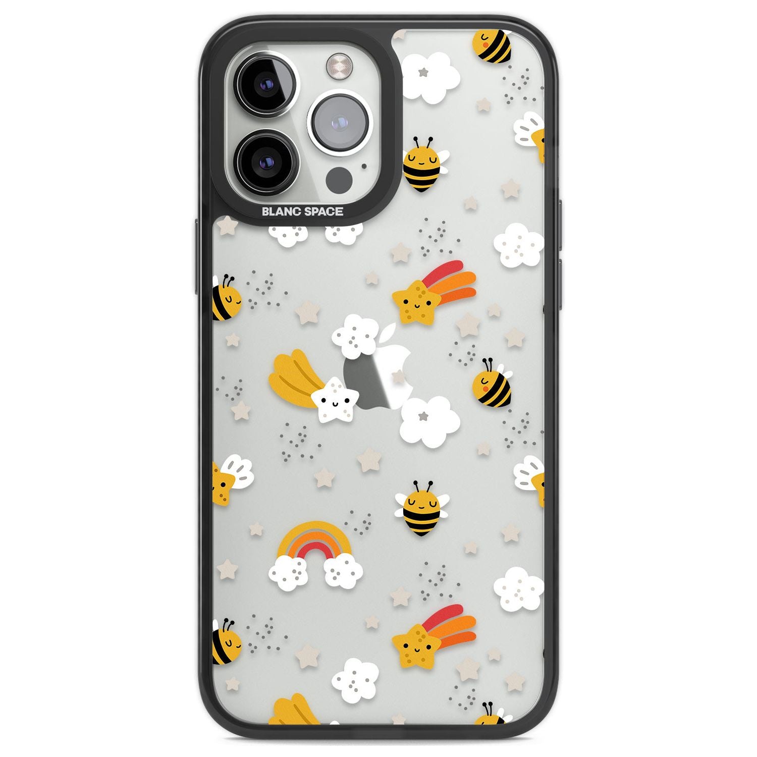 Busy Bee Phone Case iPhone 13 Pro Max / Black Impact Case,iPhone 14 Pro Max / Black Impact Case Blanc Space