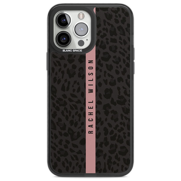 Personalised Pink Stripe Leopard