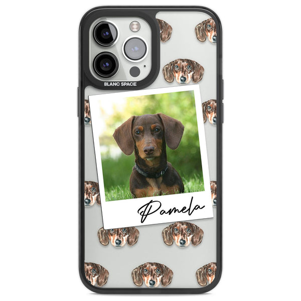 Personalised Brown Dachshund Instant Camera Photo