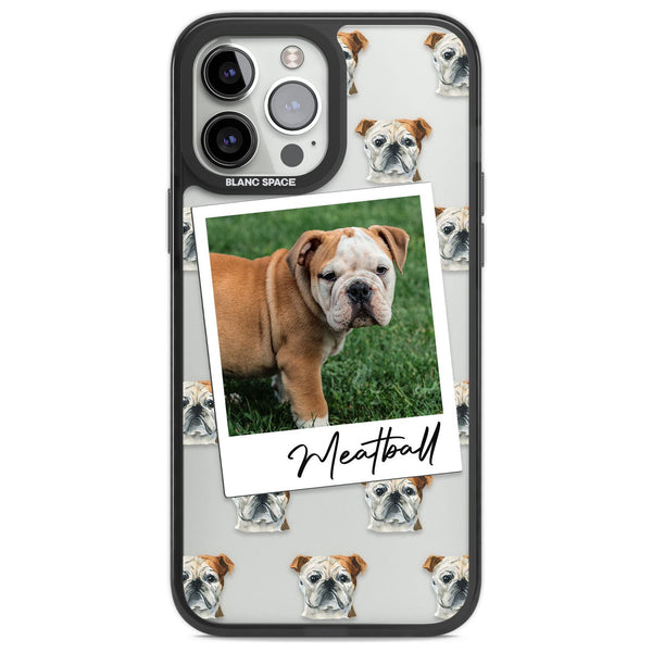 Personalised English Bulldog Instant Camera Photo