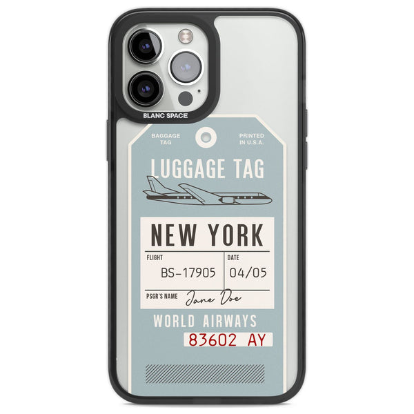 Personalised Vintage USA Luggage Tag