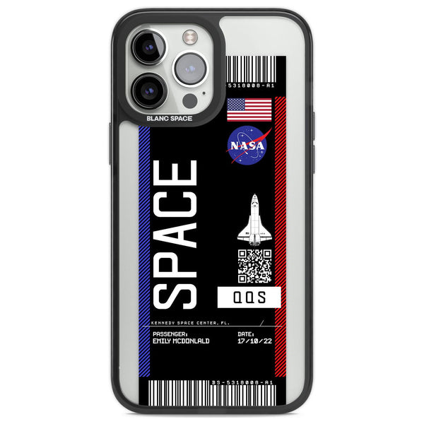 Personalised Nasa Boarding Pass (Dark)