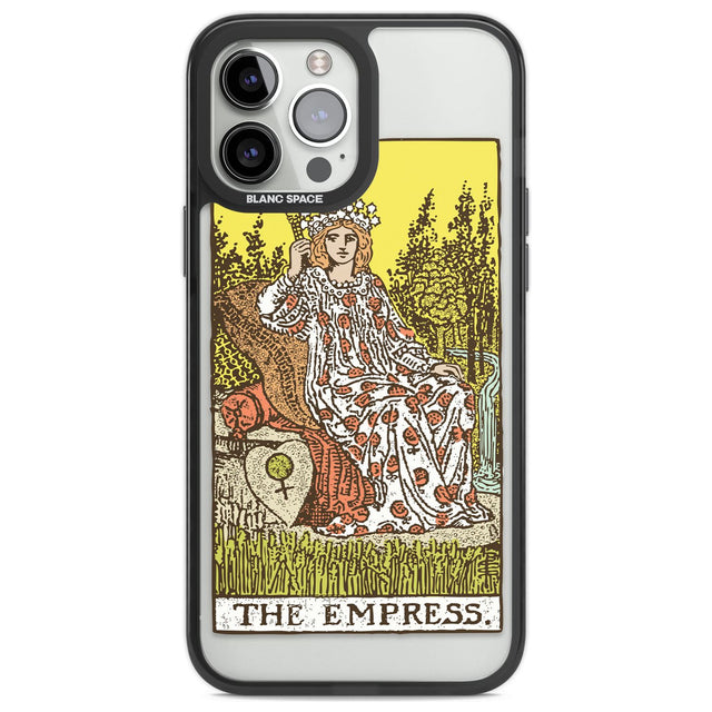 Personalised The Empress Tarot Card - Colour Custom Phone Case iPhone 13 Pro Max / Black Impact Case,iPhone 14 Pro Max / Black Impact Case Blanc Space