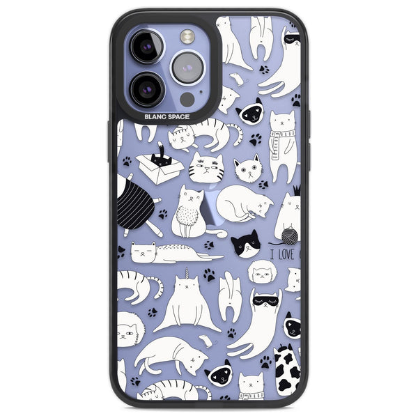 Cartoon Cats (Black & White)