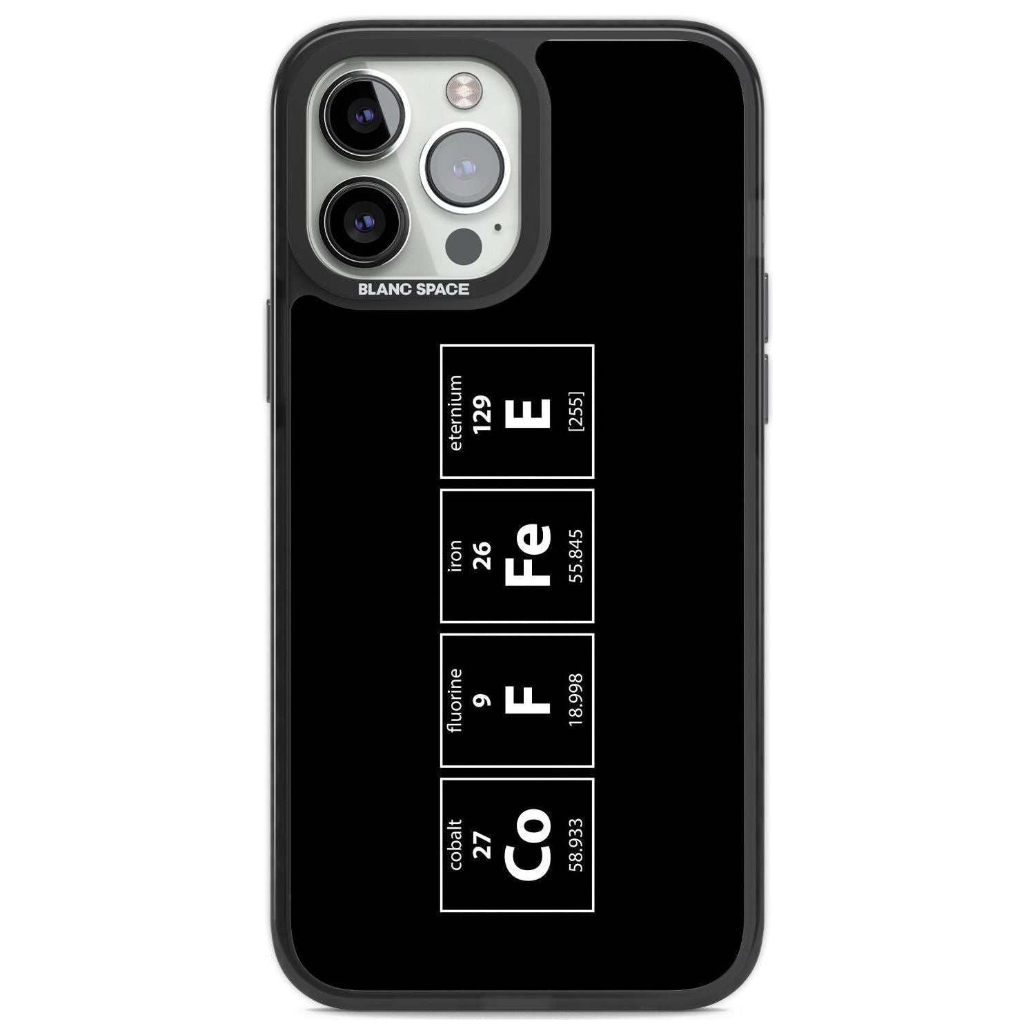 Coffee Element (Black) Phone Case iPhone 13 Pro Max / Black Impact Case,iPhone 14 Pro Max / Black Impact Case Blanc Space