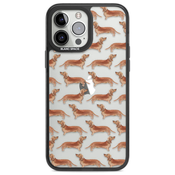 Dachshund Watercolor Dog Pattern