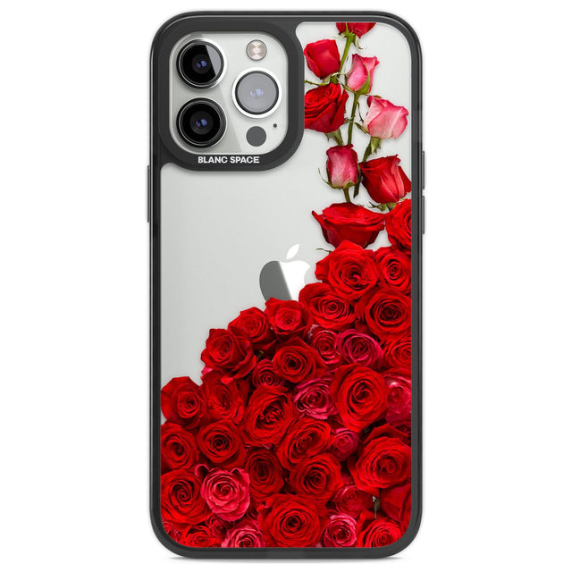Floral Roses Phone Case iPhone 14 Pro Max / Black Impact Case,iPhone 13 Pro Max / Black Impact Case Blanc Space