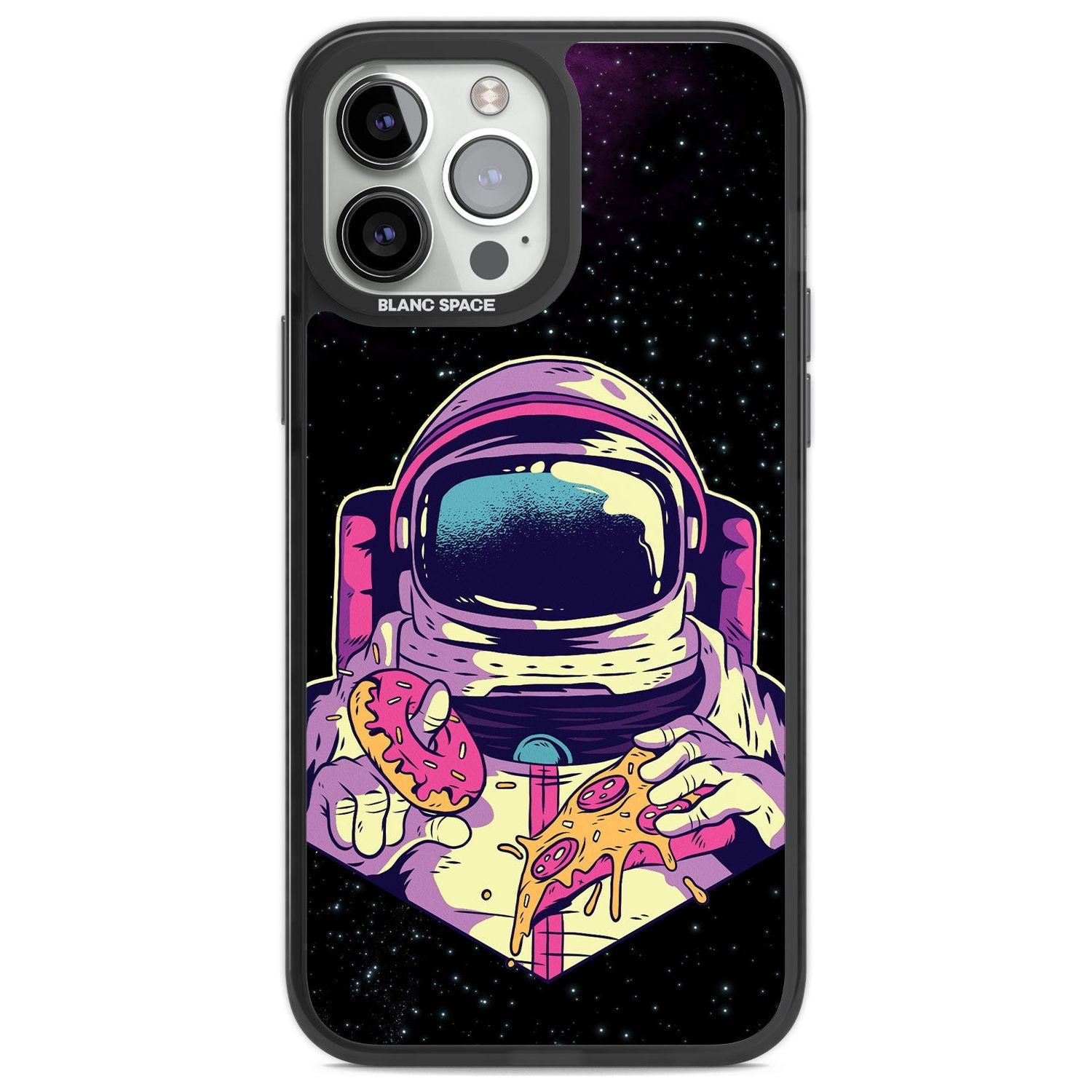 Astro Cheat Meal Phone Case iPhone 13 Pro Max / Black Impact Case,iPhone 14 Pro Max / Black Impact Case Blanc Space